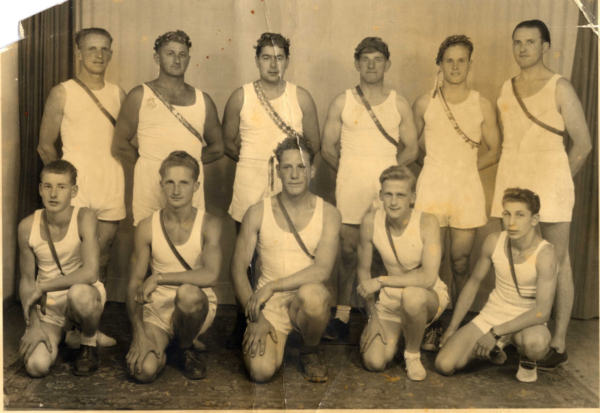 Niedhart_01_Turnfest 1952_Bregenz Netzer, Beck, Siefer, Bügrgler HIlti, Eberle Niedhart W Kranz K Gallina H, hilti J, Jud W.jpg